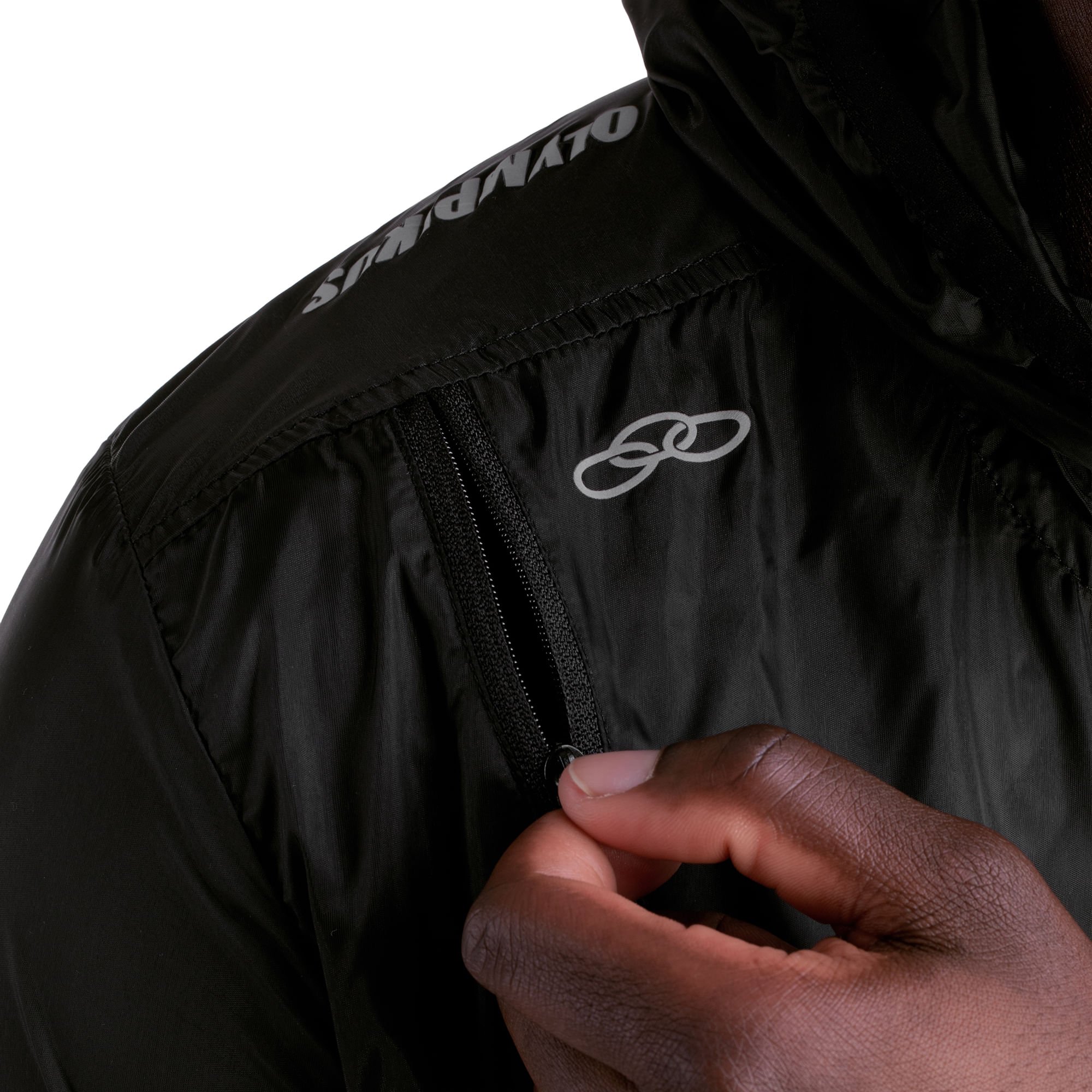 Jaqueta Corta-Vento Corre Olympikus Masculina Preto 2