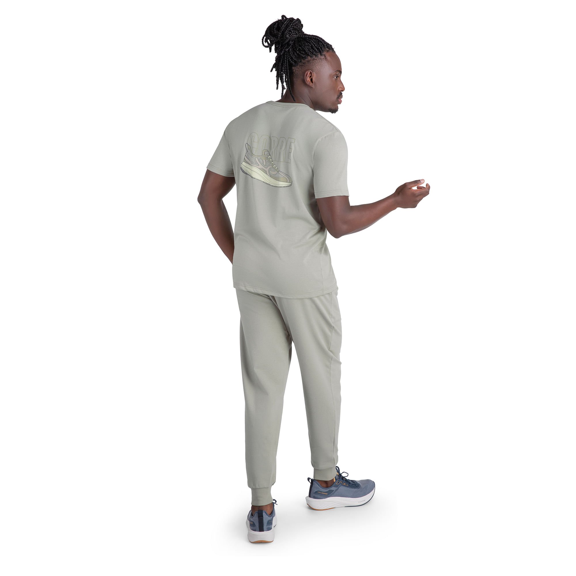 Camiseta Olympikus Corre Masculina Cinza 2