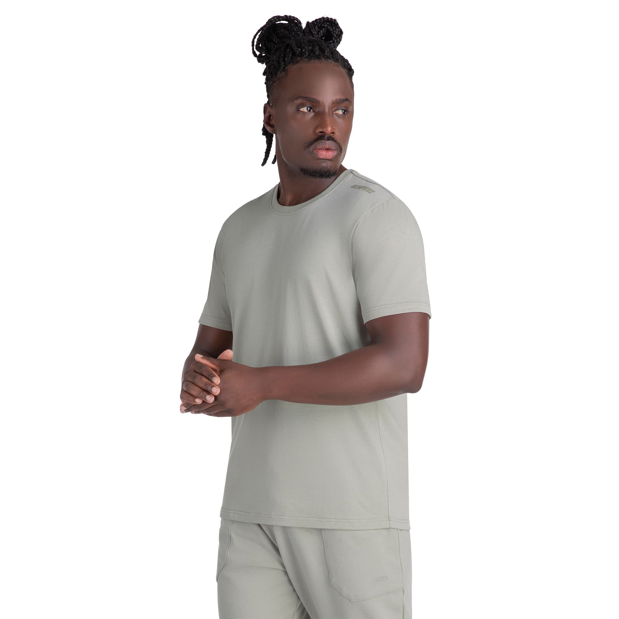 Camiseta Olympikus Corre Masculina Cinza 3