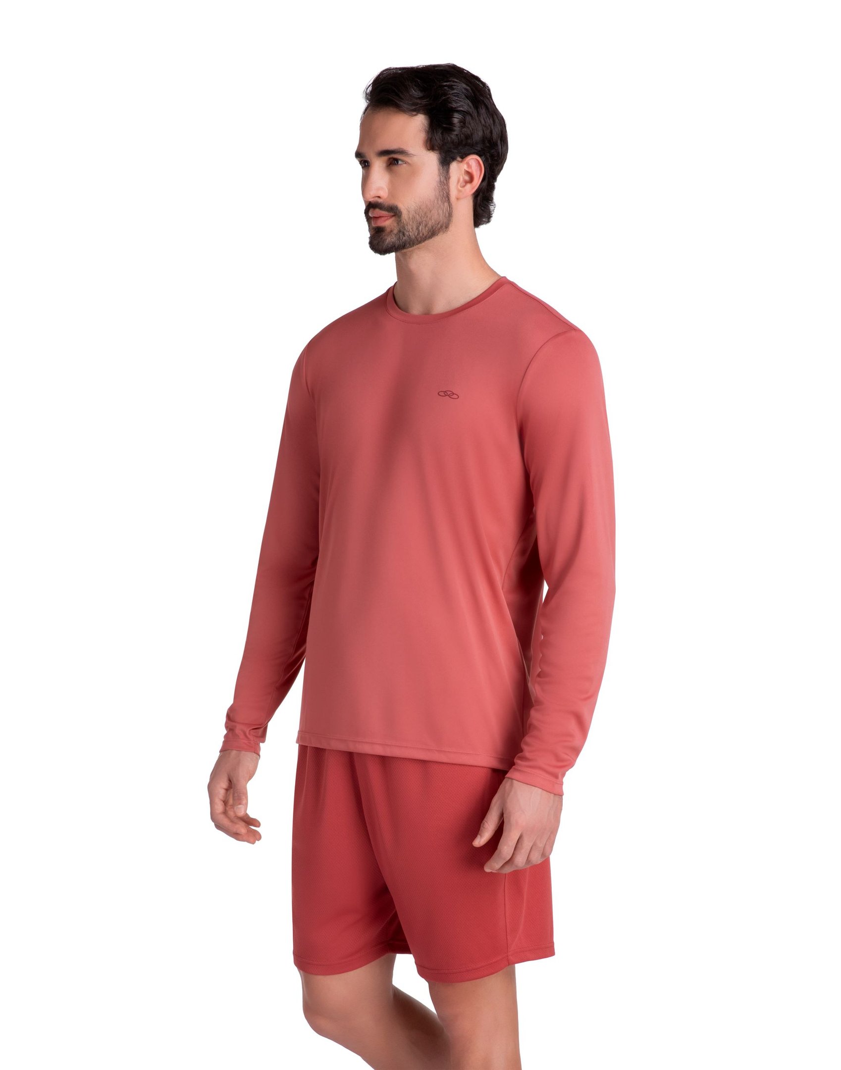 Camiseta Essential Manga Longa Olympikus Vermelho 2