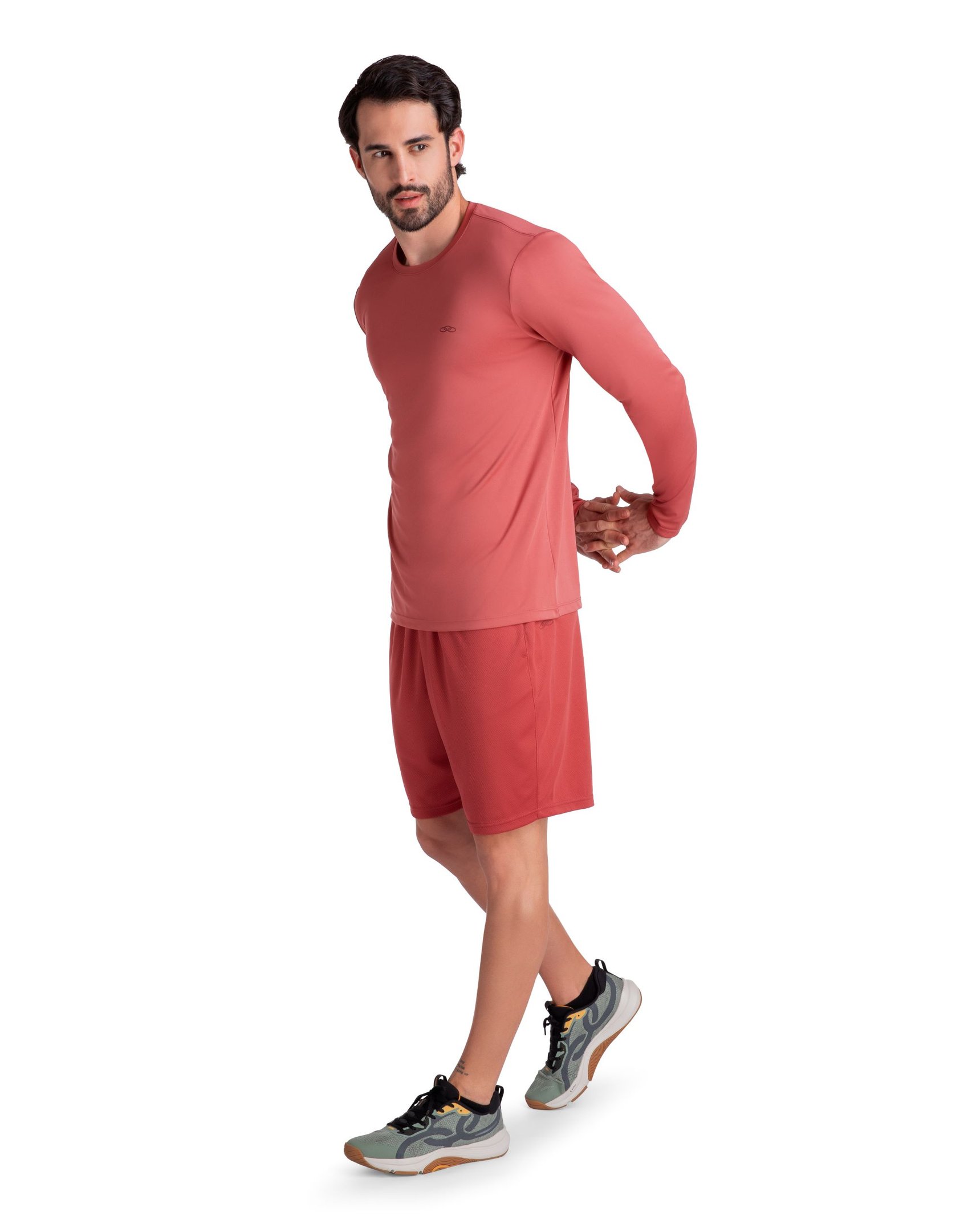 Camiseta Essential Manga Longa Olympikus Vermelho 4