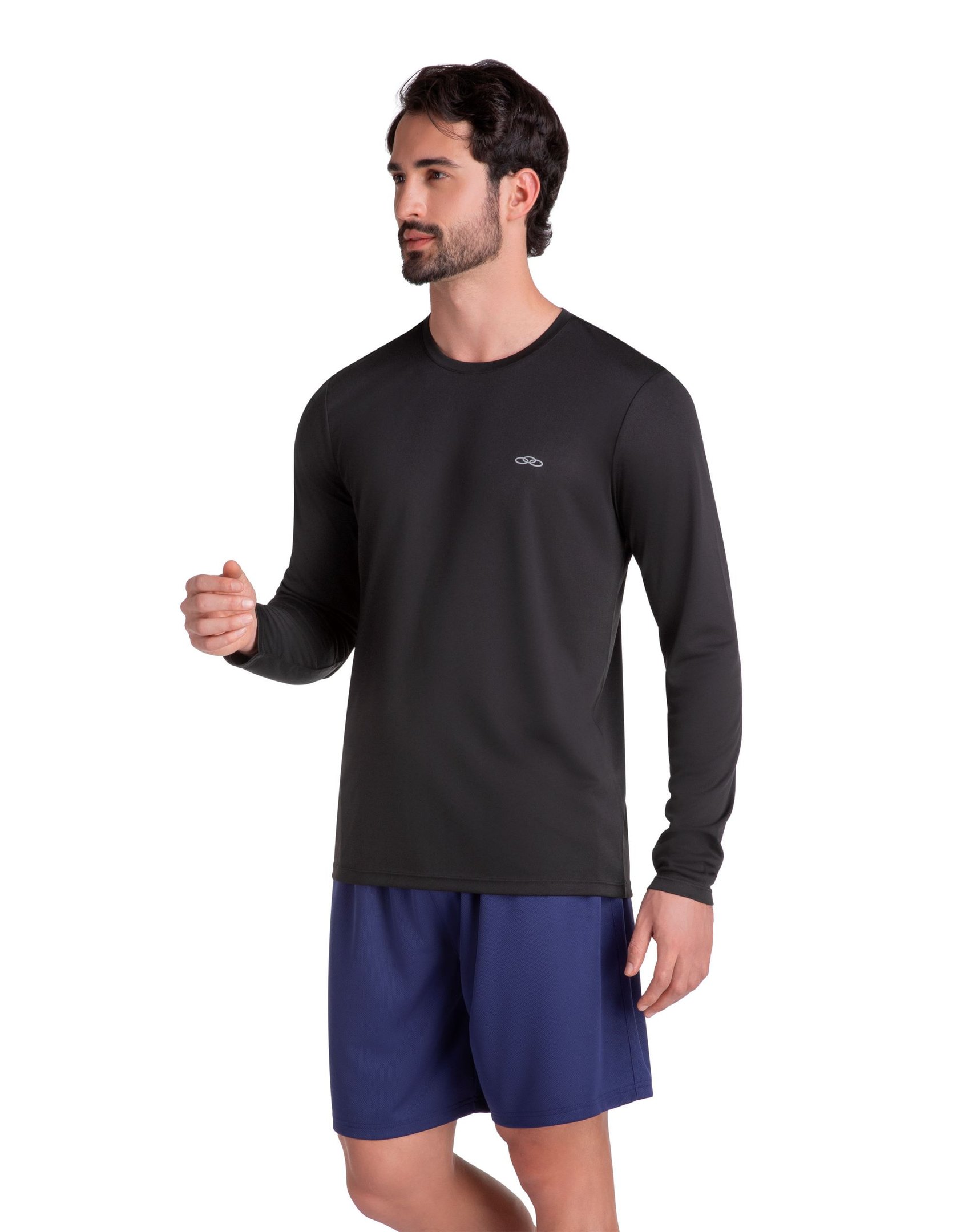 Camiseta Essential Manga Longa Olympikus Preto 2