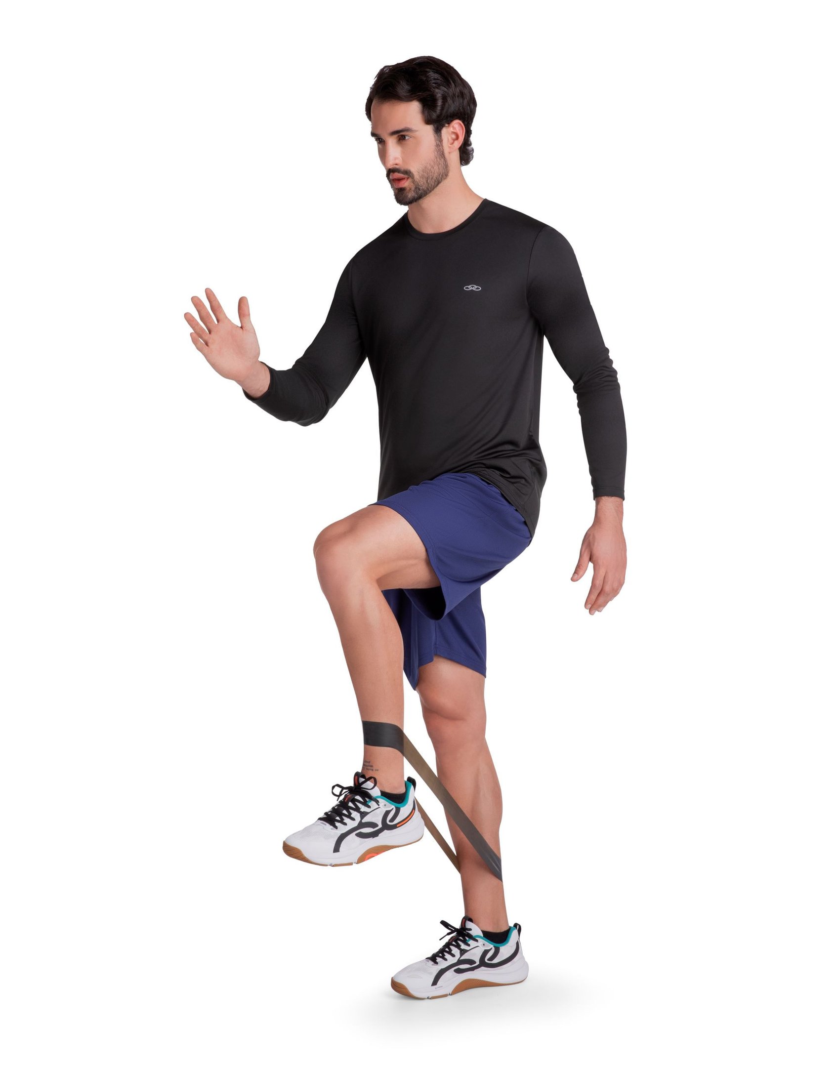 Camiseta Essential Manga Longa Olympikus Preto 4