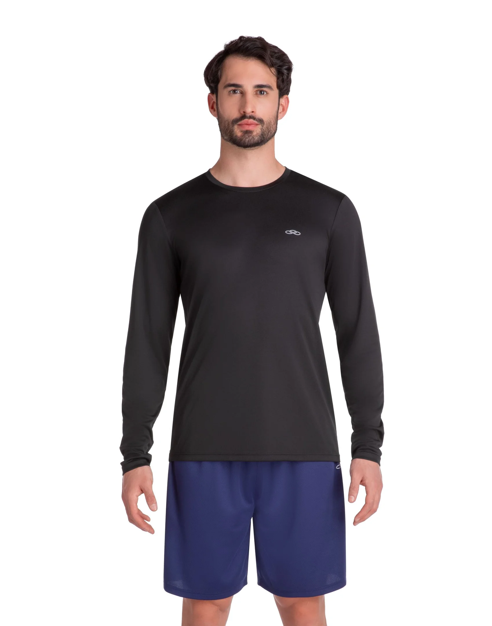Camiseta Essential Manga Longa Olympikus Preto