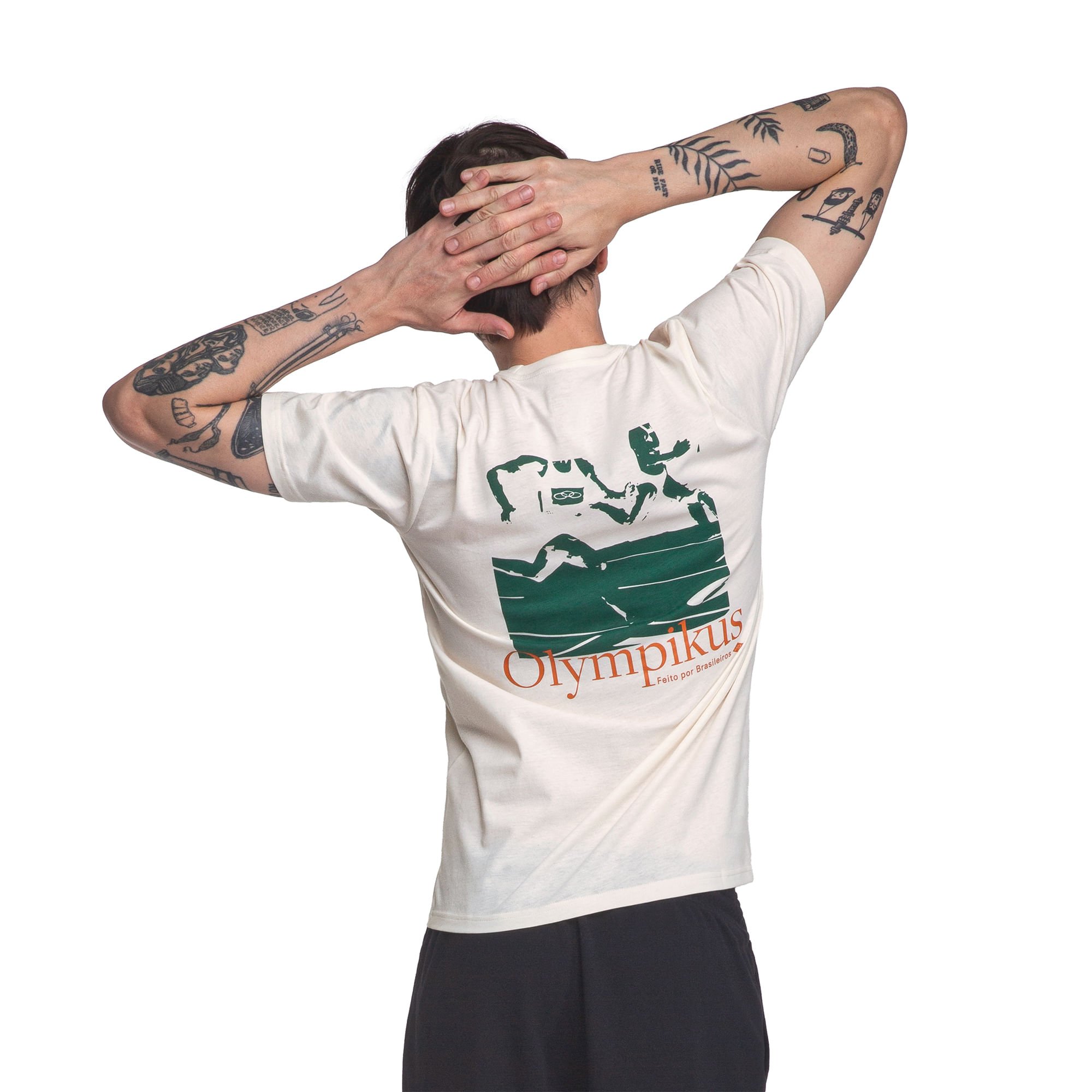 Camiseta Corre Pista Olympikus Bege 4