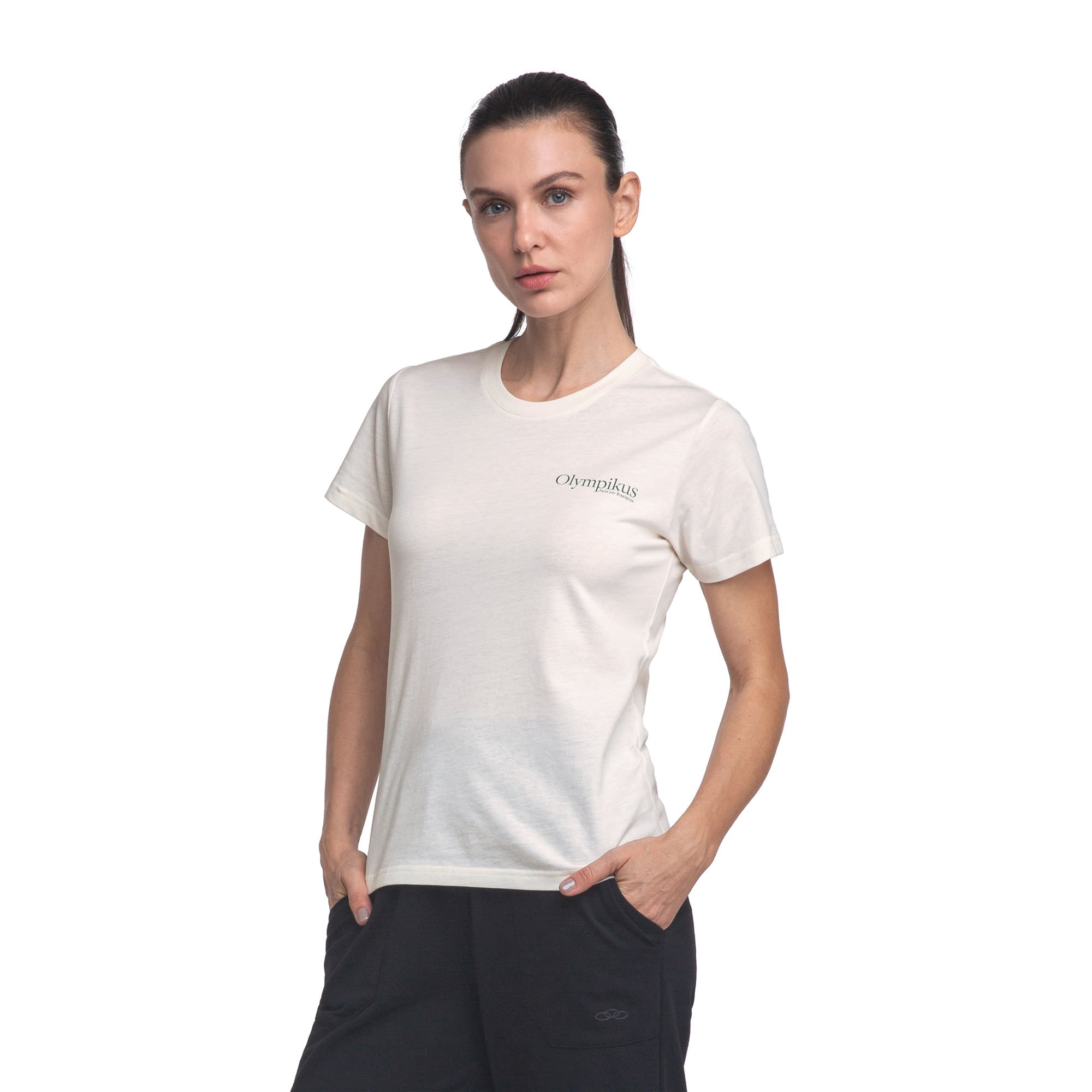 Camiseta Corre Pista Olympikus Bege 2