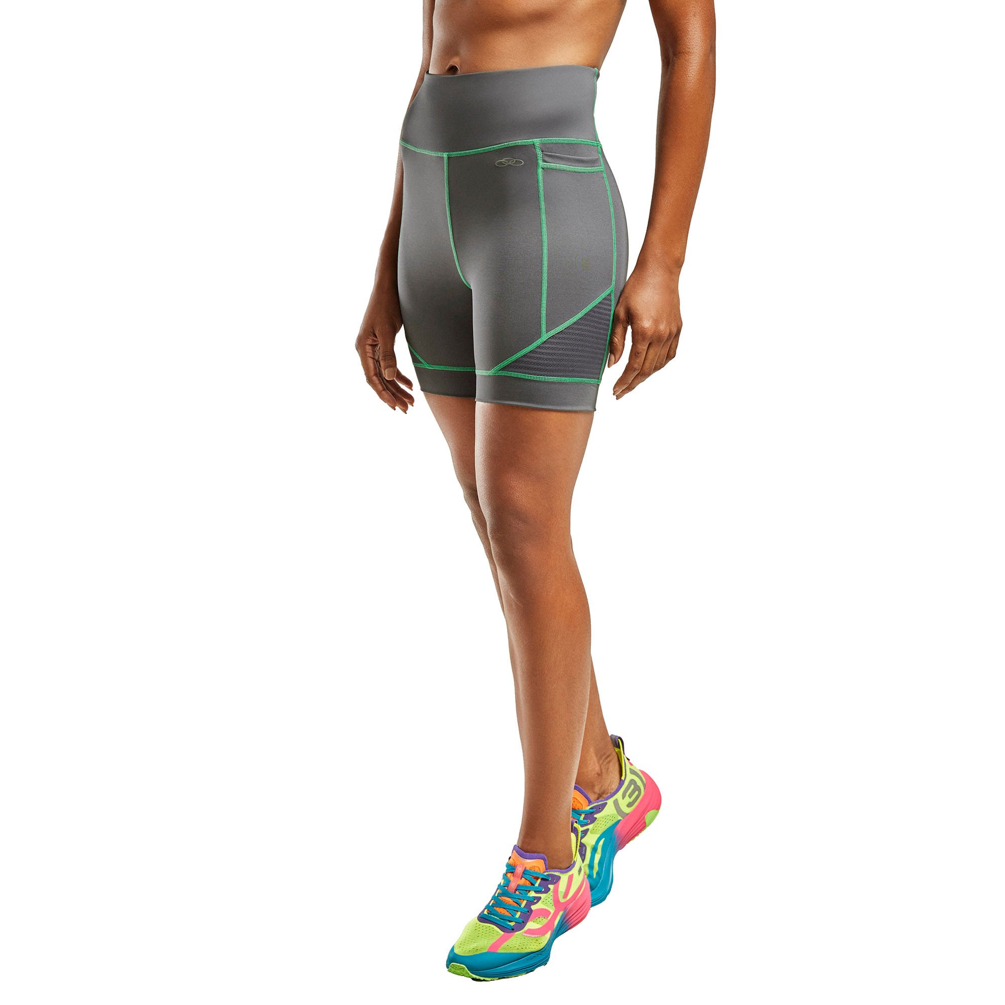 Shorts Runner 5 Olympikus Feminino Cinza 2
