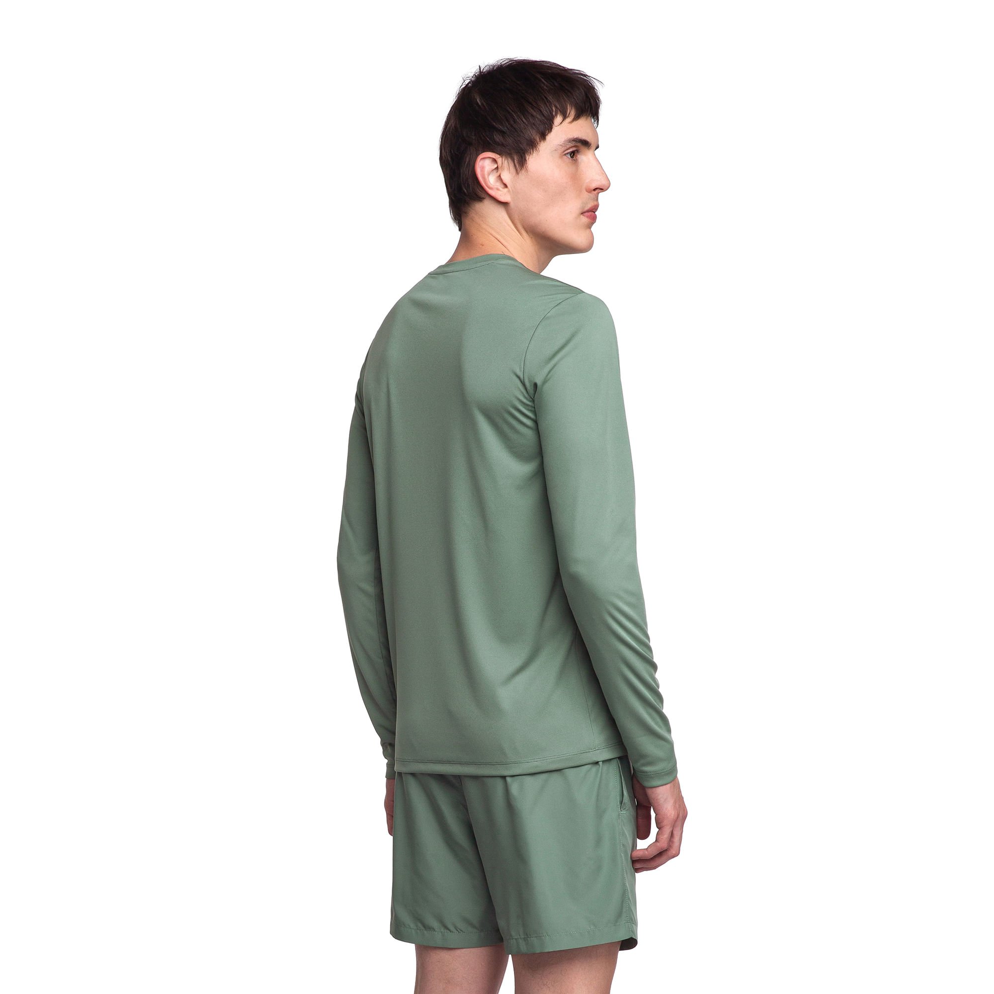 Camiseta Essential Manga Longa Olympikus Verde 3