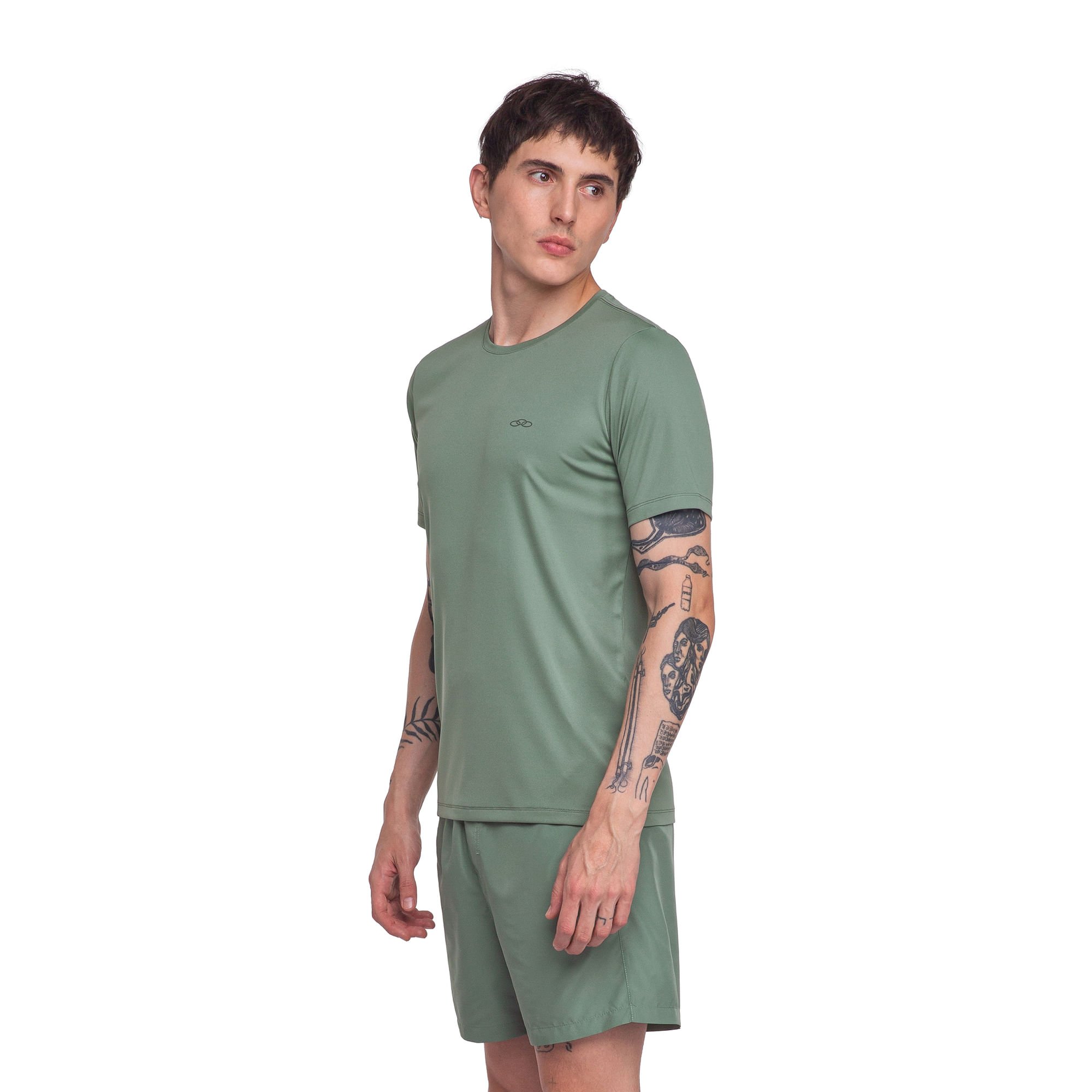 Camiseta Essential Manga Curta Olympikus Verde 2