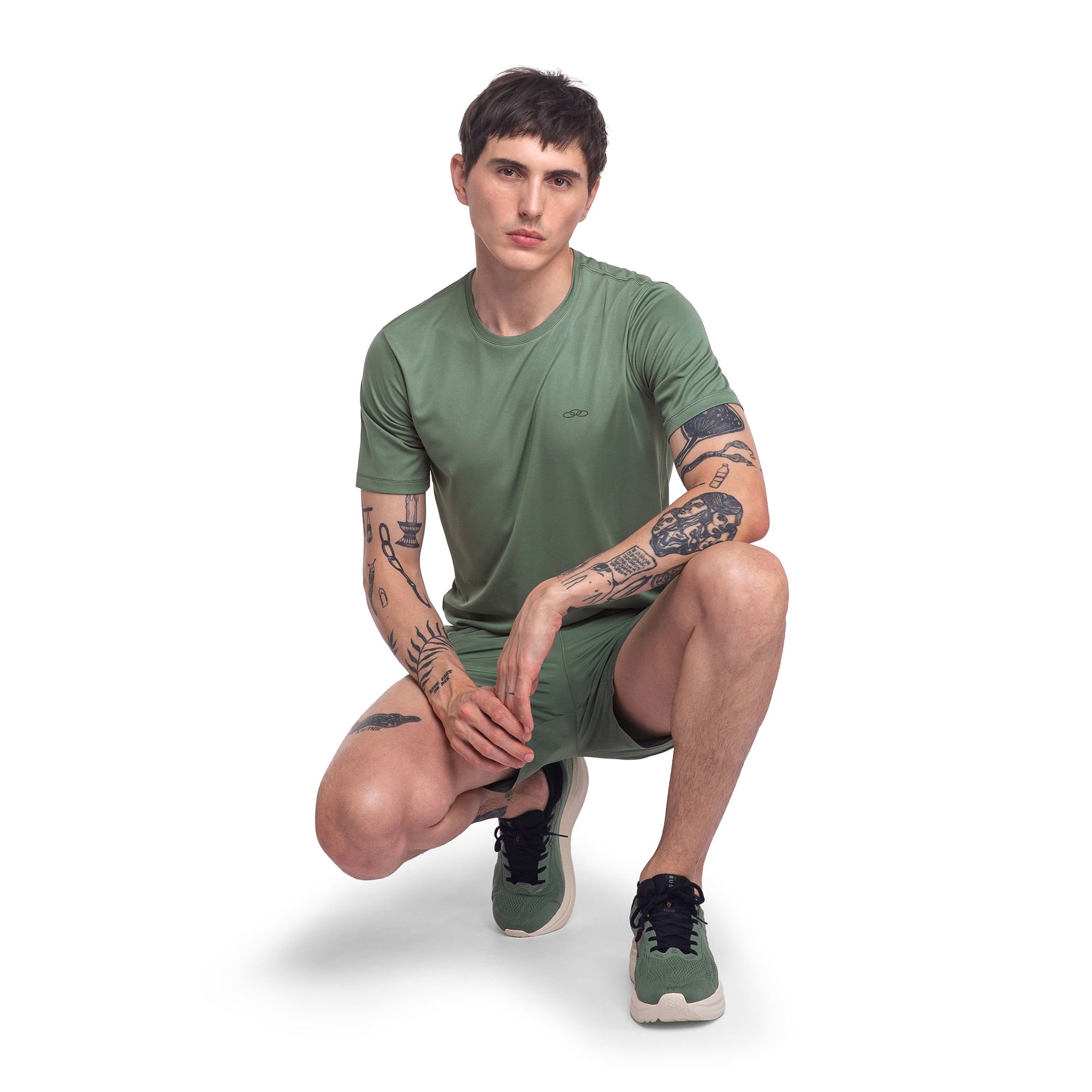 Camiseta Essential Manga Curta Olympikus Verde 4