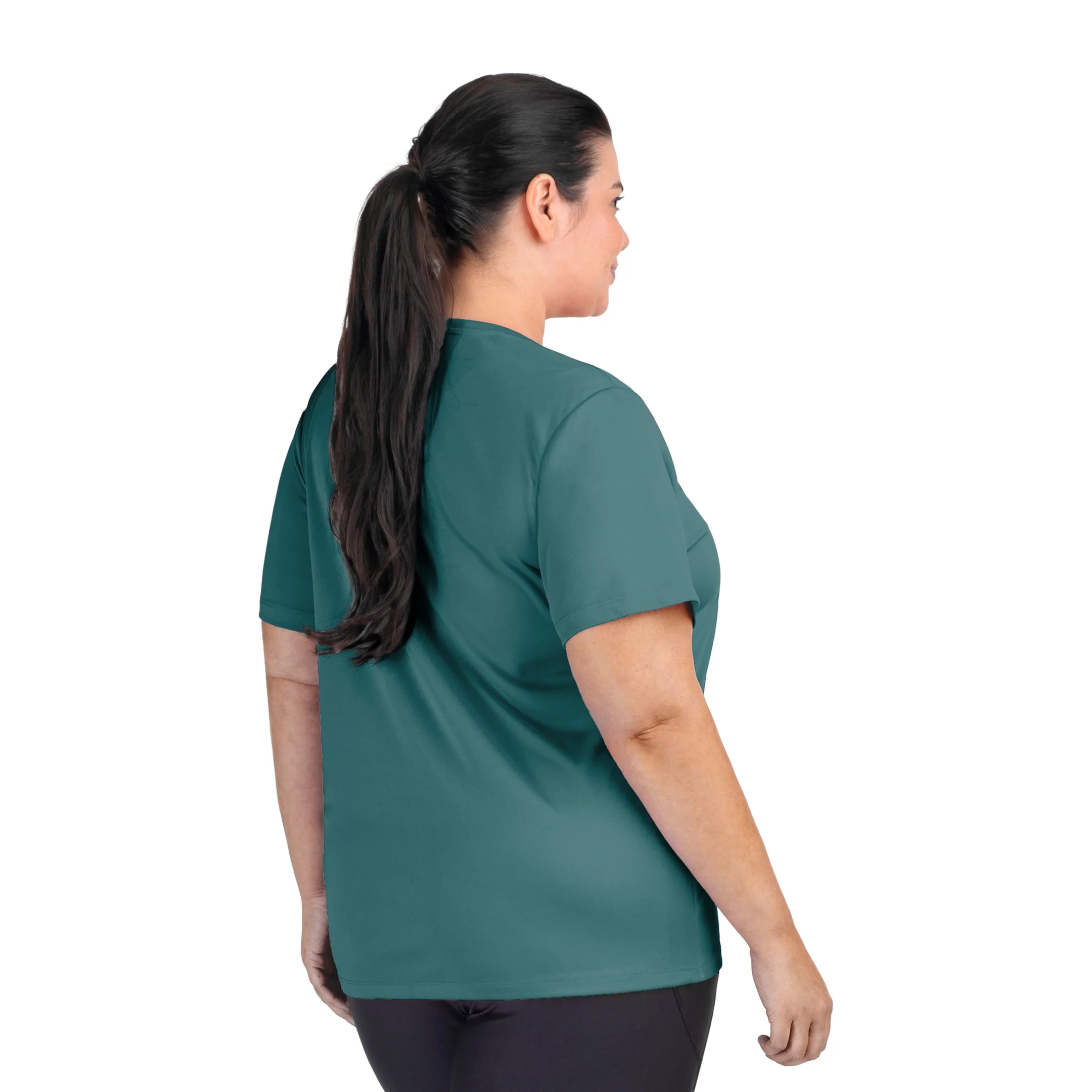Camiseta Essential Manga Curta Olympikus Plus Size Verde 3