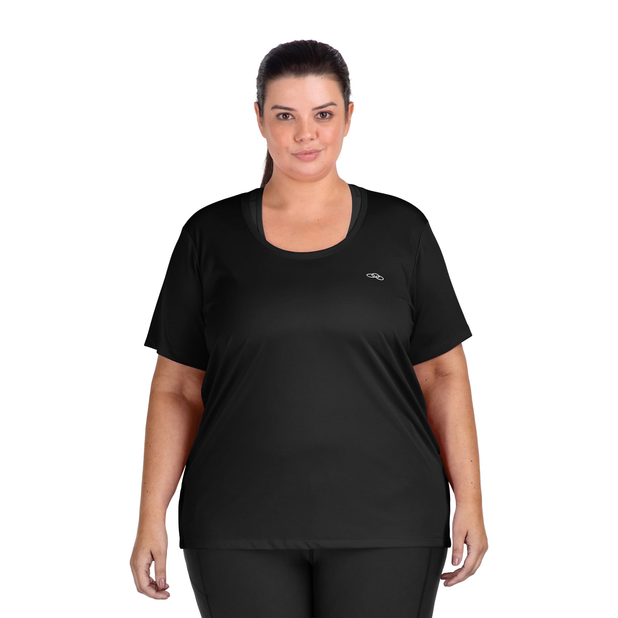Camiseta Essential Manga Curta Olympikus Plus Size