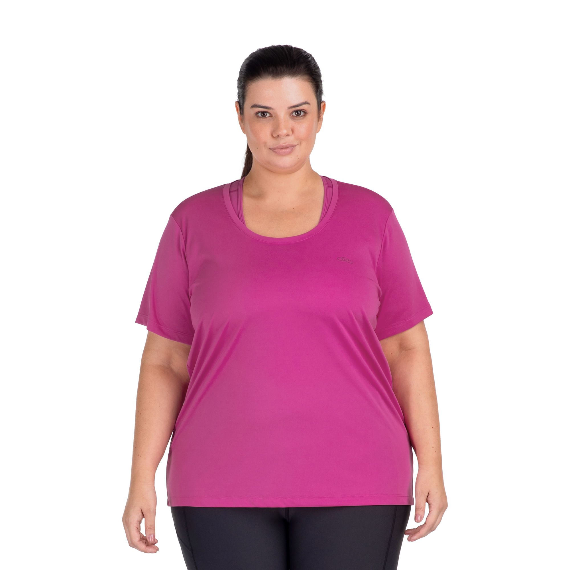 Camiseta Essential Manga Curta Olympikus Plus Size