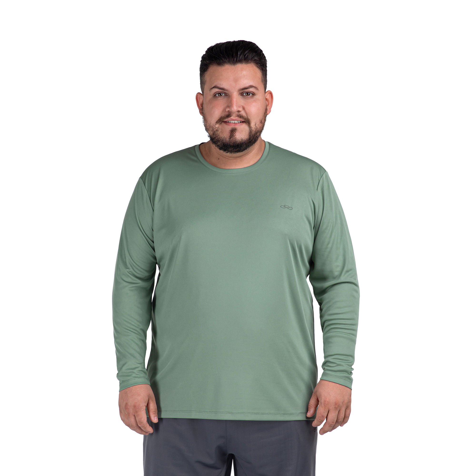 Camiseta Essential Manga Longa Olympikus Plus Size