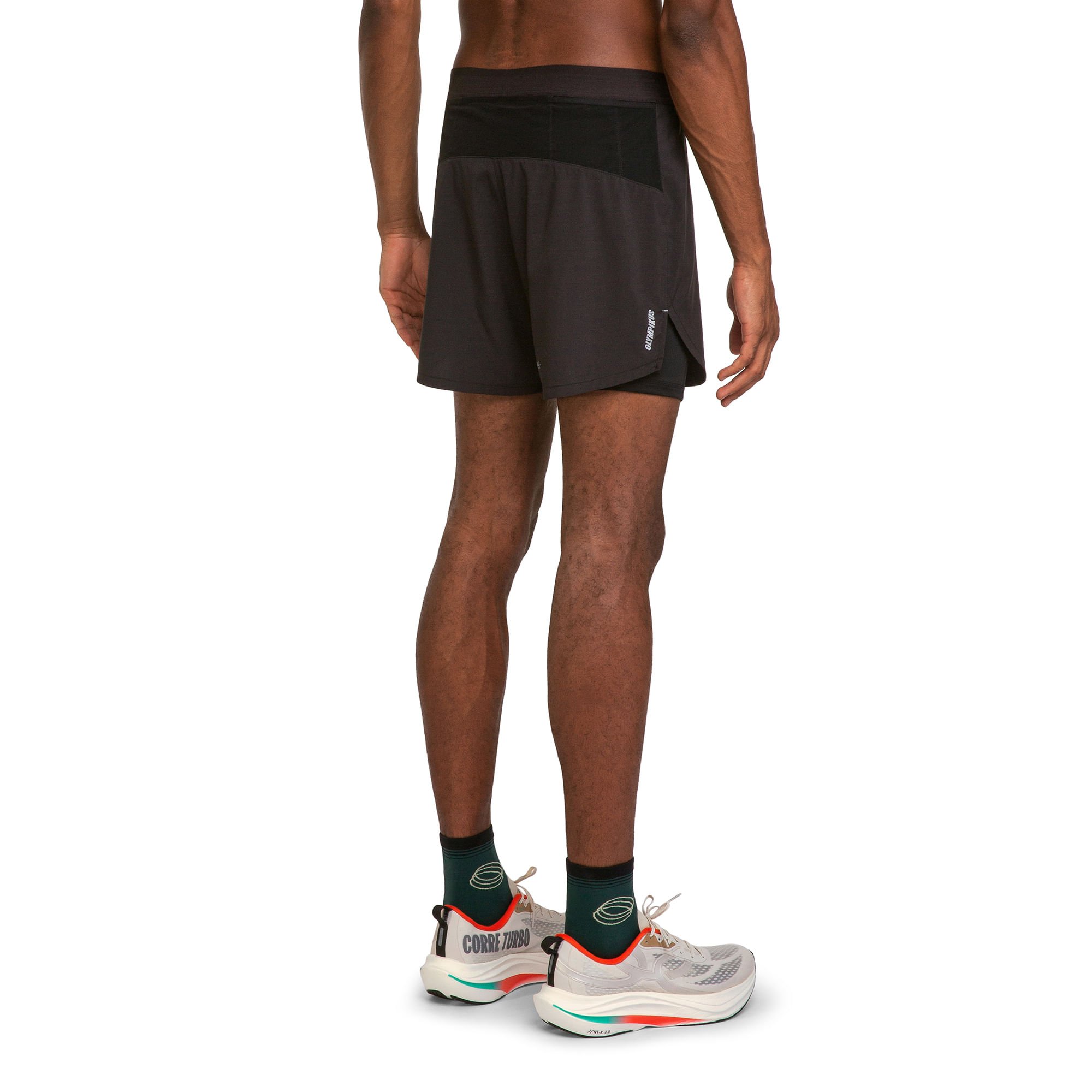 Bermuda Corre Foco 2 em 1 5 Olympikus Preto 2