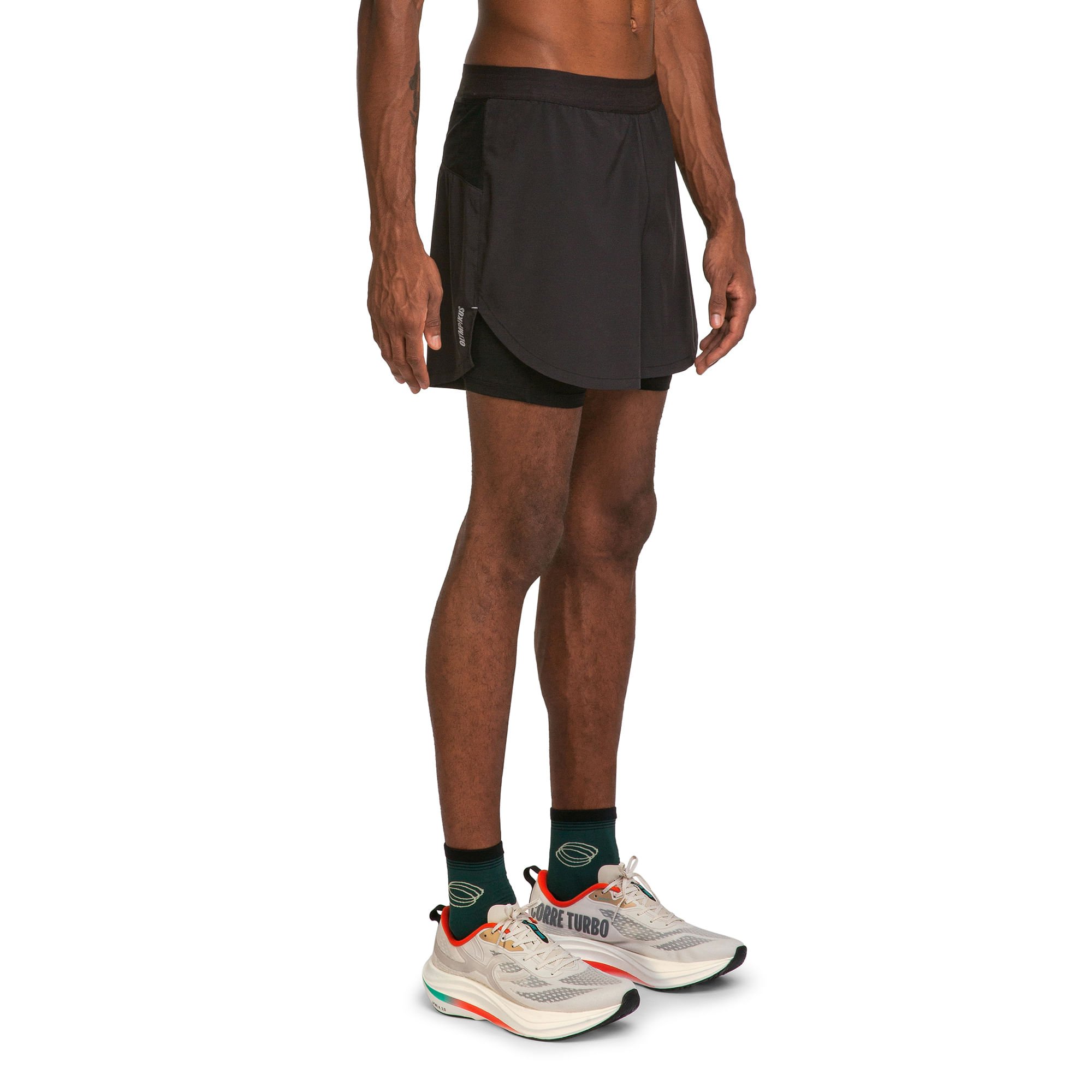 Bermuda Corre Foco 2 em 1 5 Olympikus Preto 4