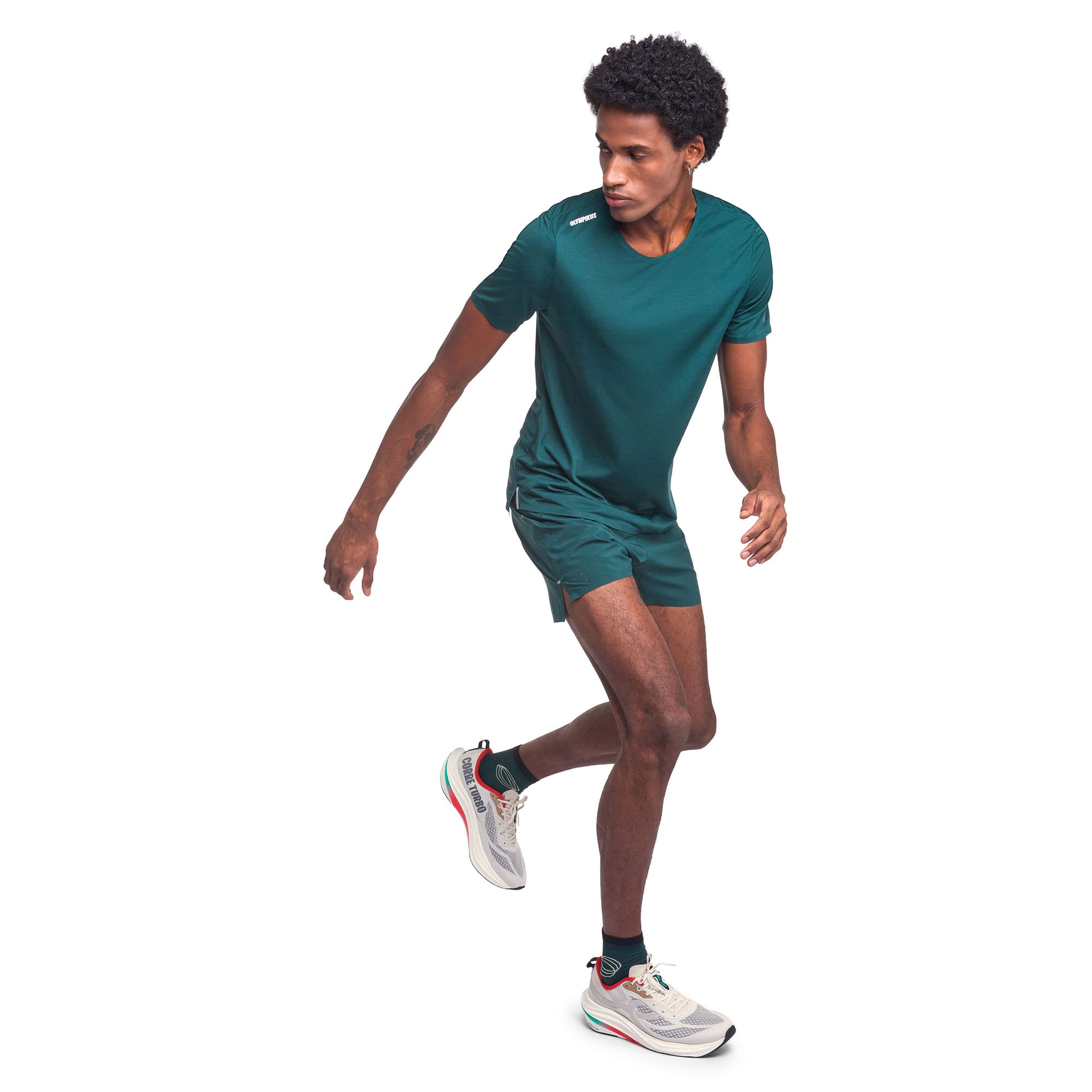 Camiseta Corre Foco Olympikus Verde 3