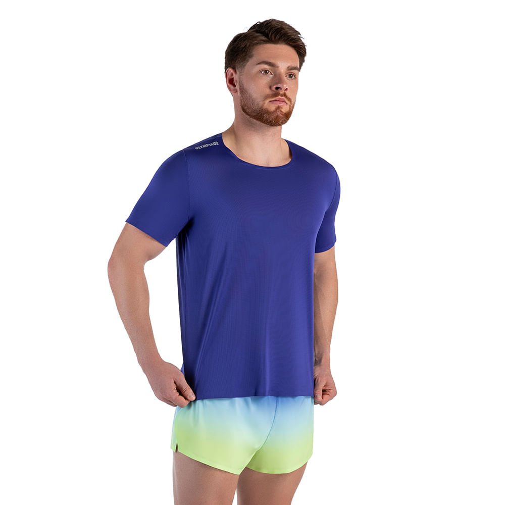 Camiseta Corre Olympikus Masculina Azul 2