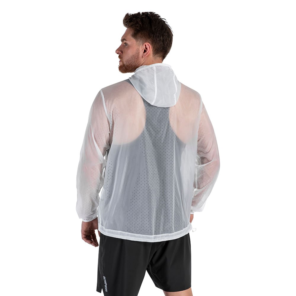 Jaqueta Corta-Vento Corre Olympikus Masculina Branco 3