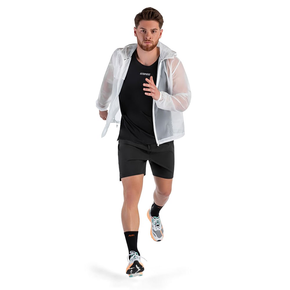 Jaqueta Corta-Vento Corre Olympikus Masculina Branco 4