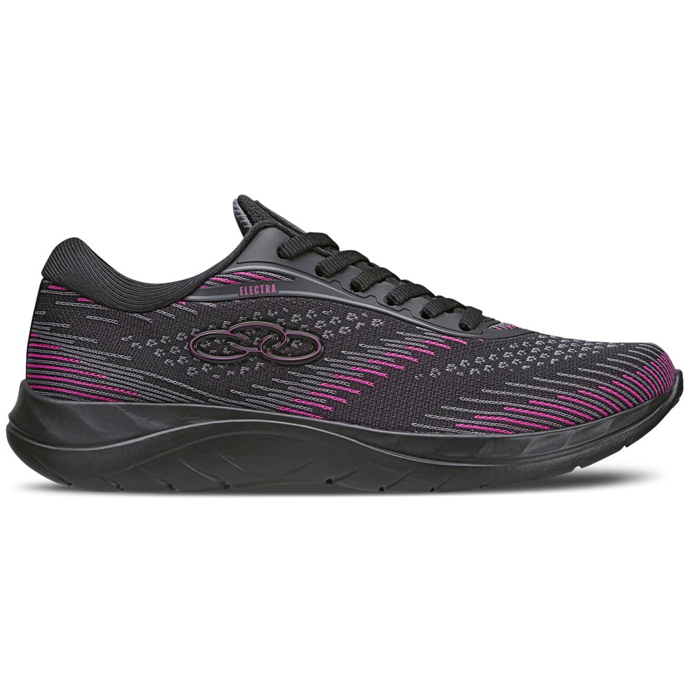 Tênis Olympikus Electra Feminino Preto/Rosa 2