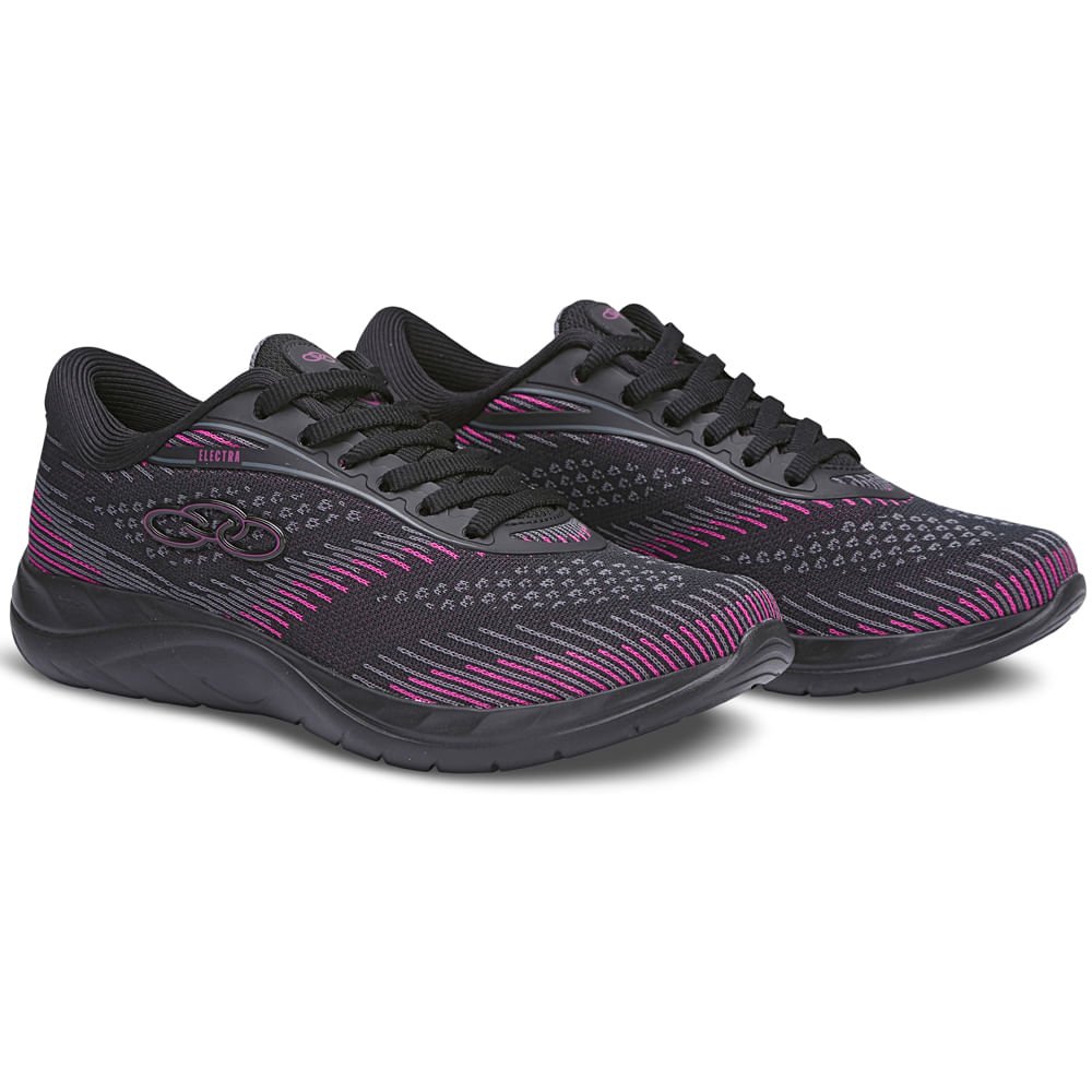 Tênis Olympikus Electra Feminino Preto/Rosa 3