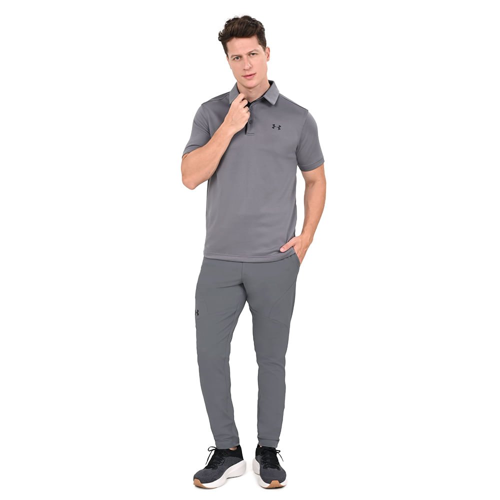 Polo Masculina Under Armour Tech Cinza 4