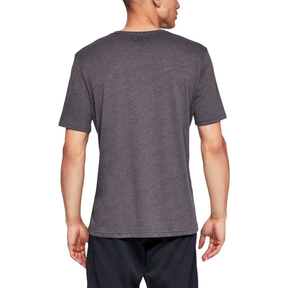 Camiseta de Treino Masculina Under Armour Left Chest Cinza 3