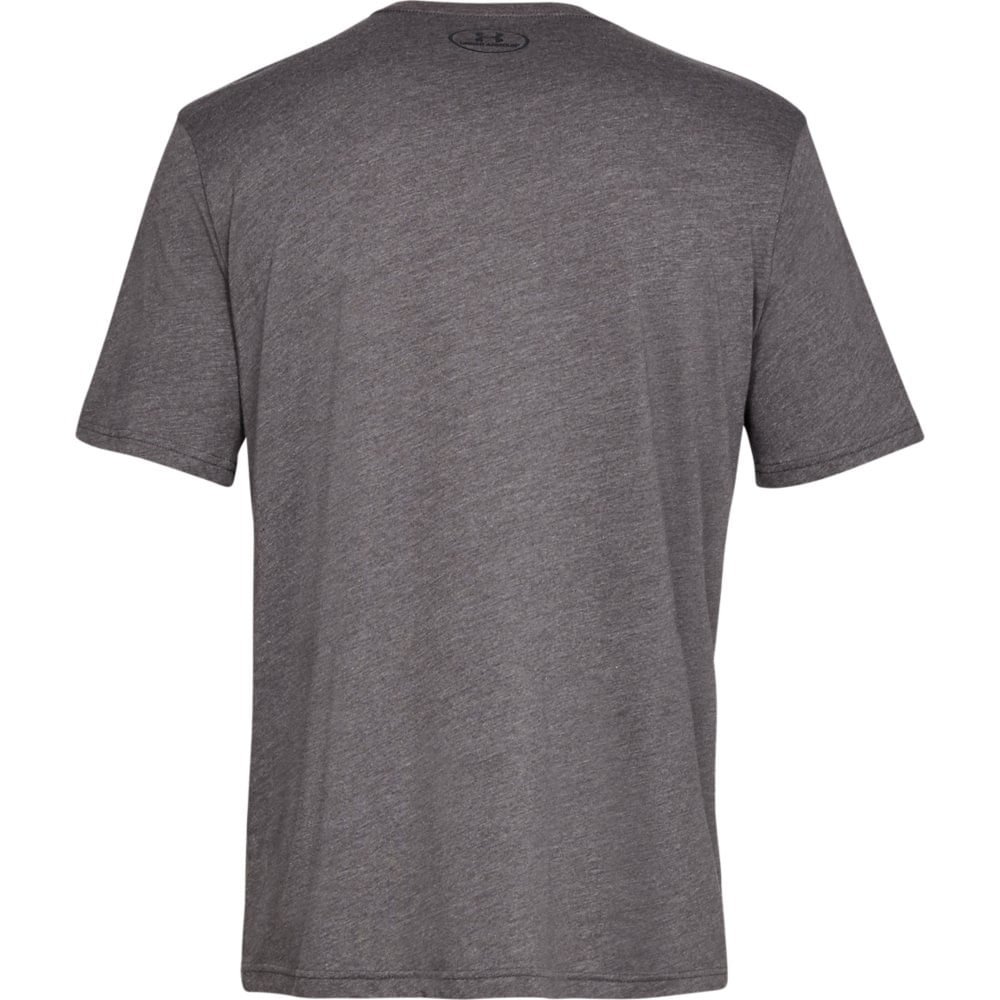 Camiseta de Treino Masculina Under Armour Left Chest Cinza 5