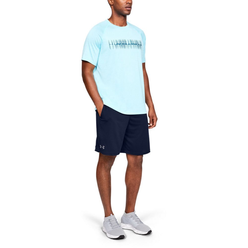 Shorts de Treino Under Armour Tech Mesh Azul Marinho 2