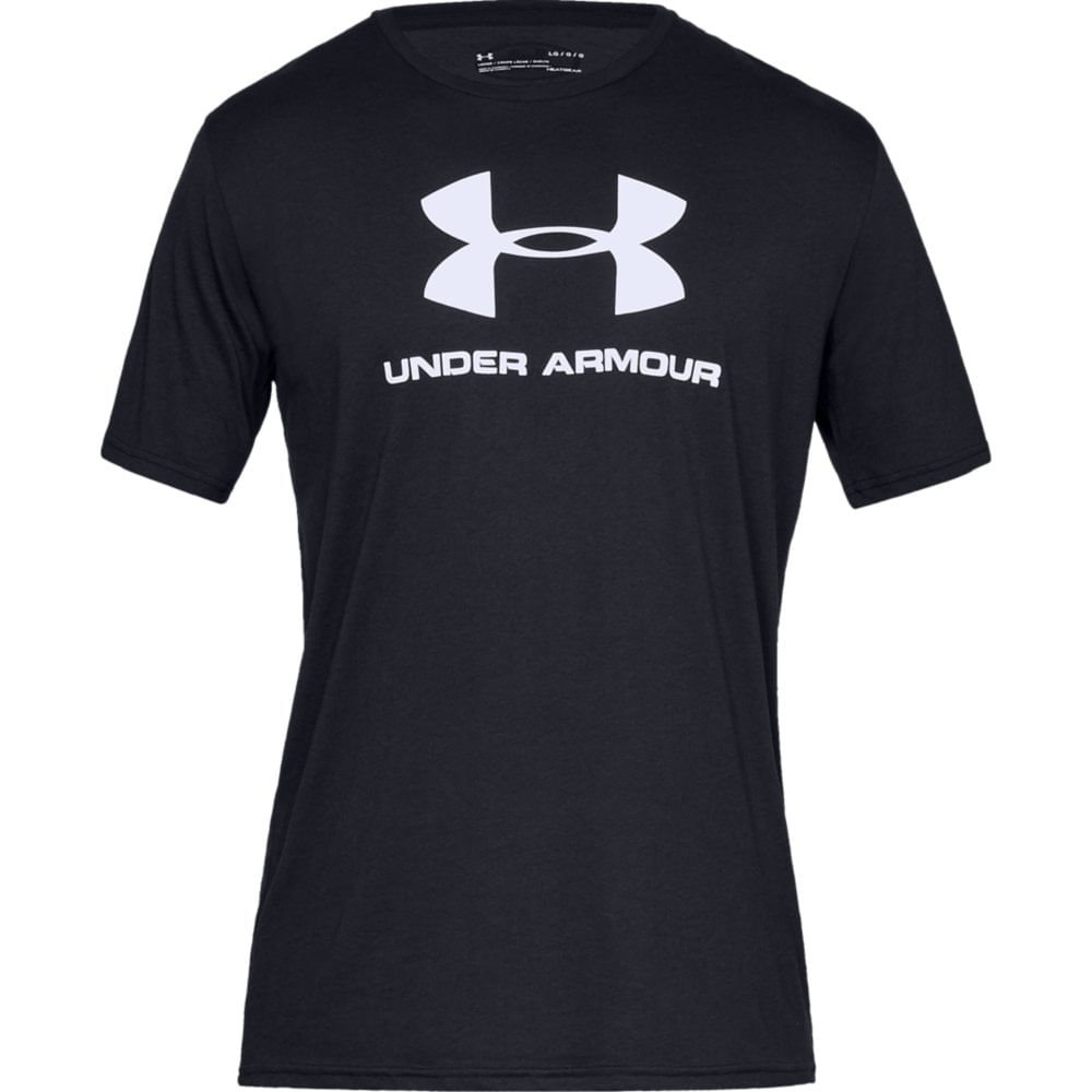 Camiseta de Treino Masculina Under Armour Sportstyle Logo Preto 4