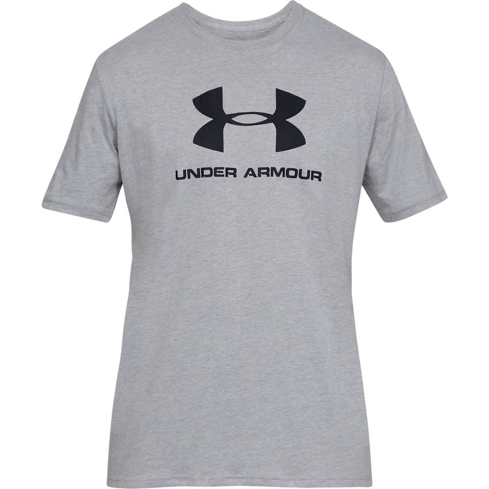 Camiseta de Treino Masculina Under Armour Sportstyle Logo Cinza 3