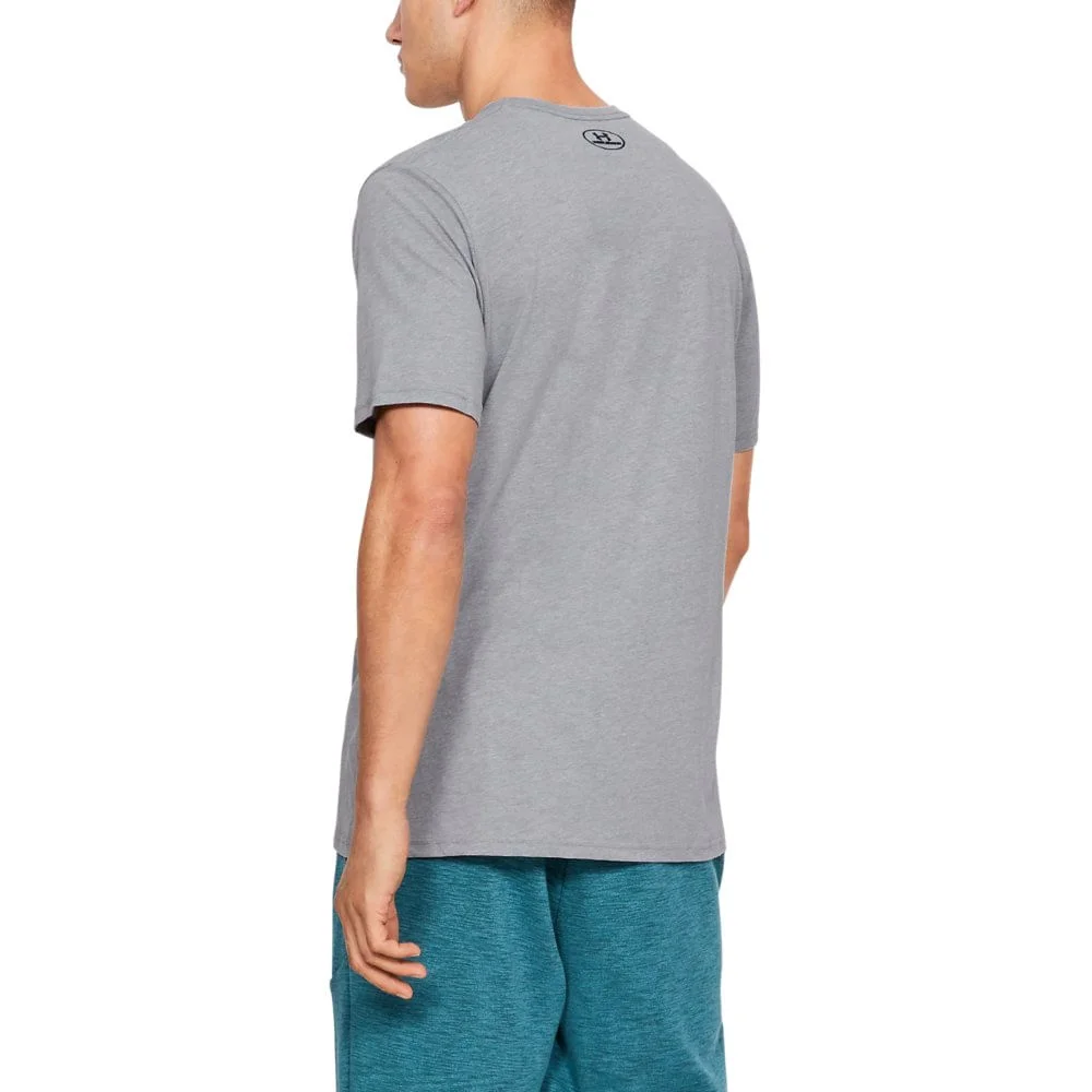 Camiseta de Treino Masculina Under Armour Sportstyle Logo Cinza 3
