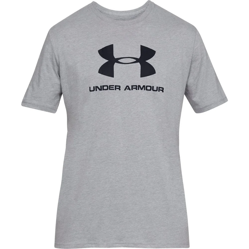Camiseta de Treino Masculina Under Armour Sportstyle Logo Cinza 4