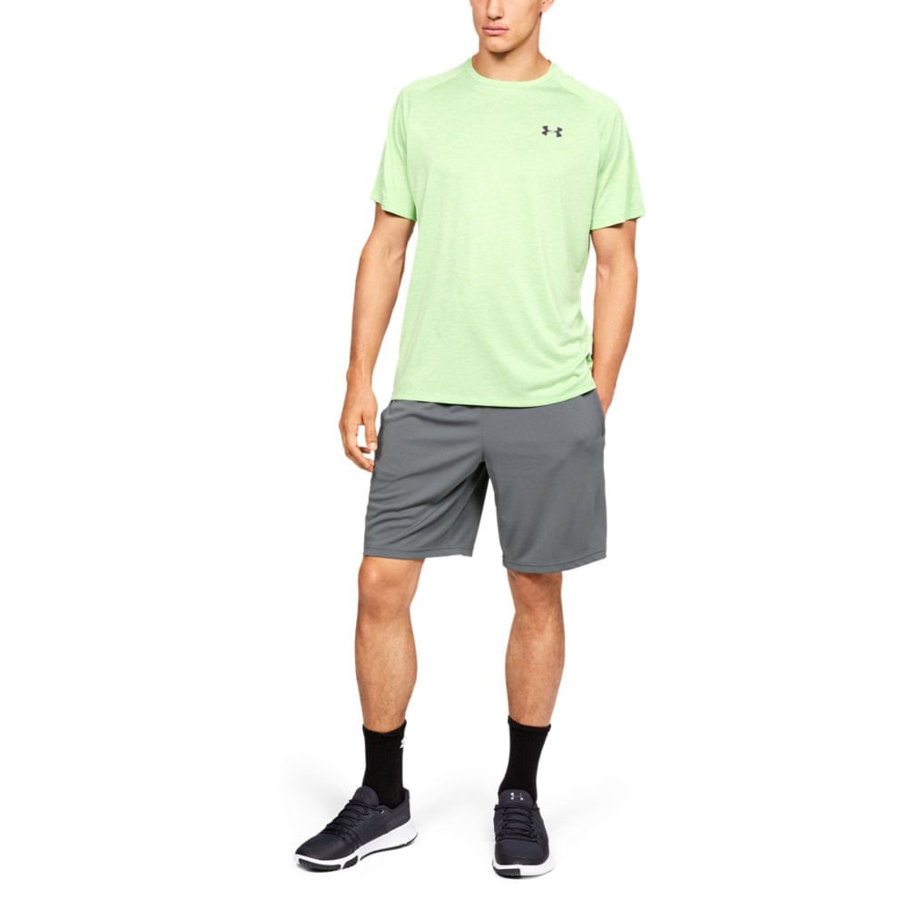 Shorts de Treino Masculino Under Armour Tech Mesh Cinza 2