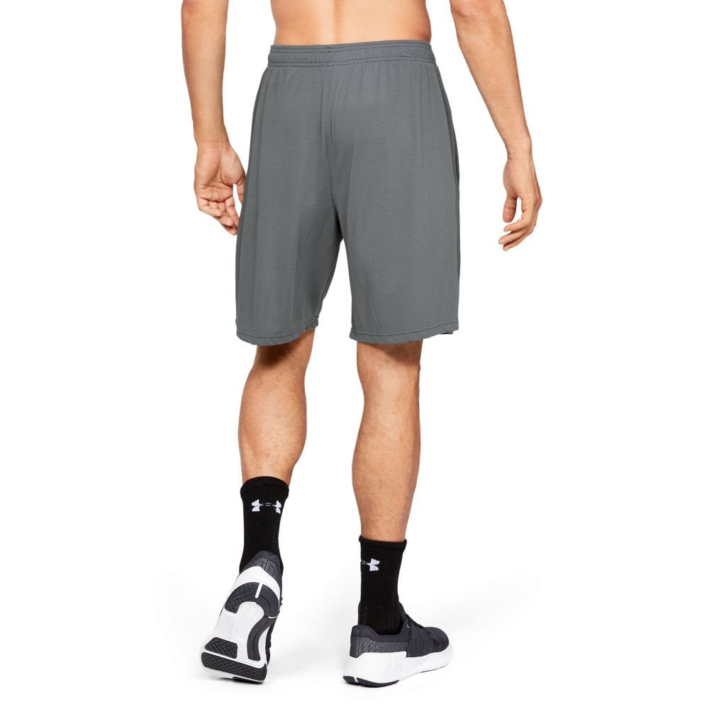 Shorts de Treino Masculino Under Armour Tech Mesh Cinza 3