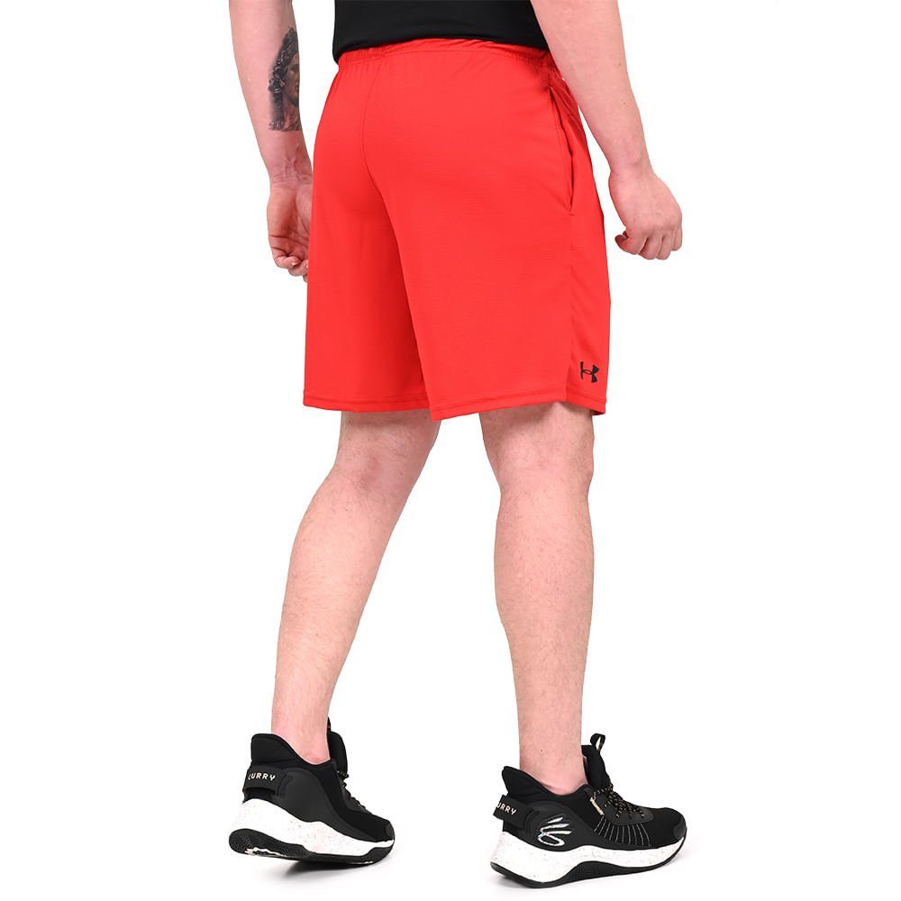 Shorts de Treino Masculino Under Armour Tech Mesh Vermelho 4