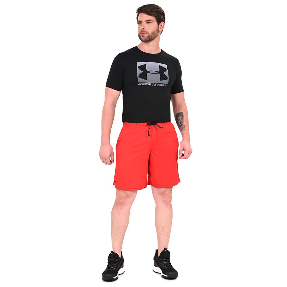 Shorts de Treino Masculino Under Armour Tech Mesh Vermelho 6