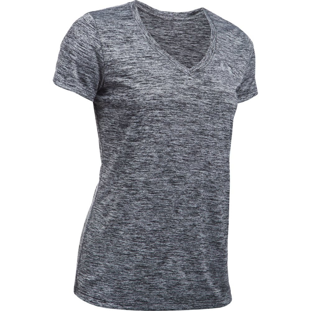 Camiseta de Treino Feminina Under Armour Tech SSV-Twist Cinza 3