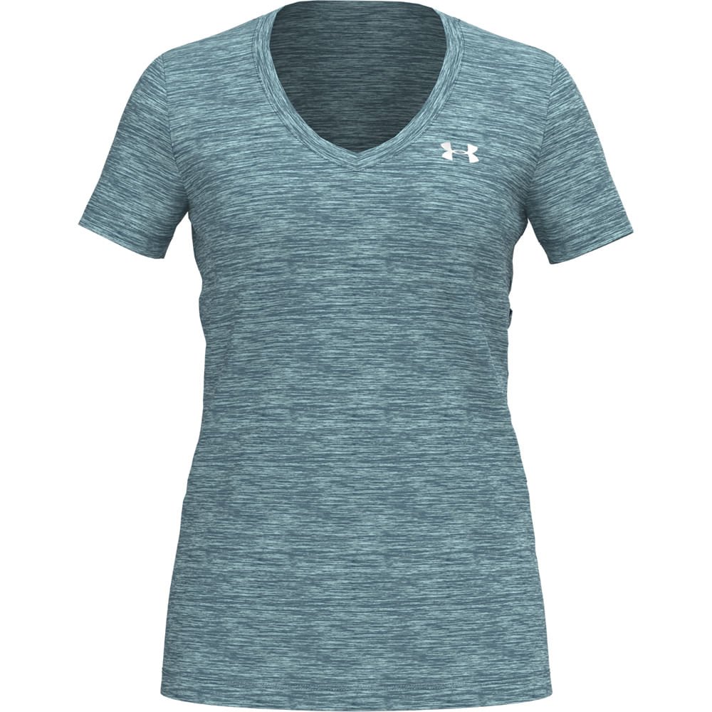 Camiseta de Treino Feminina Under Armour Tech SSV-Twist Azul