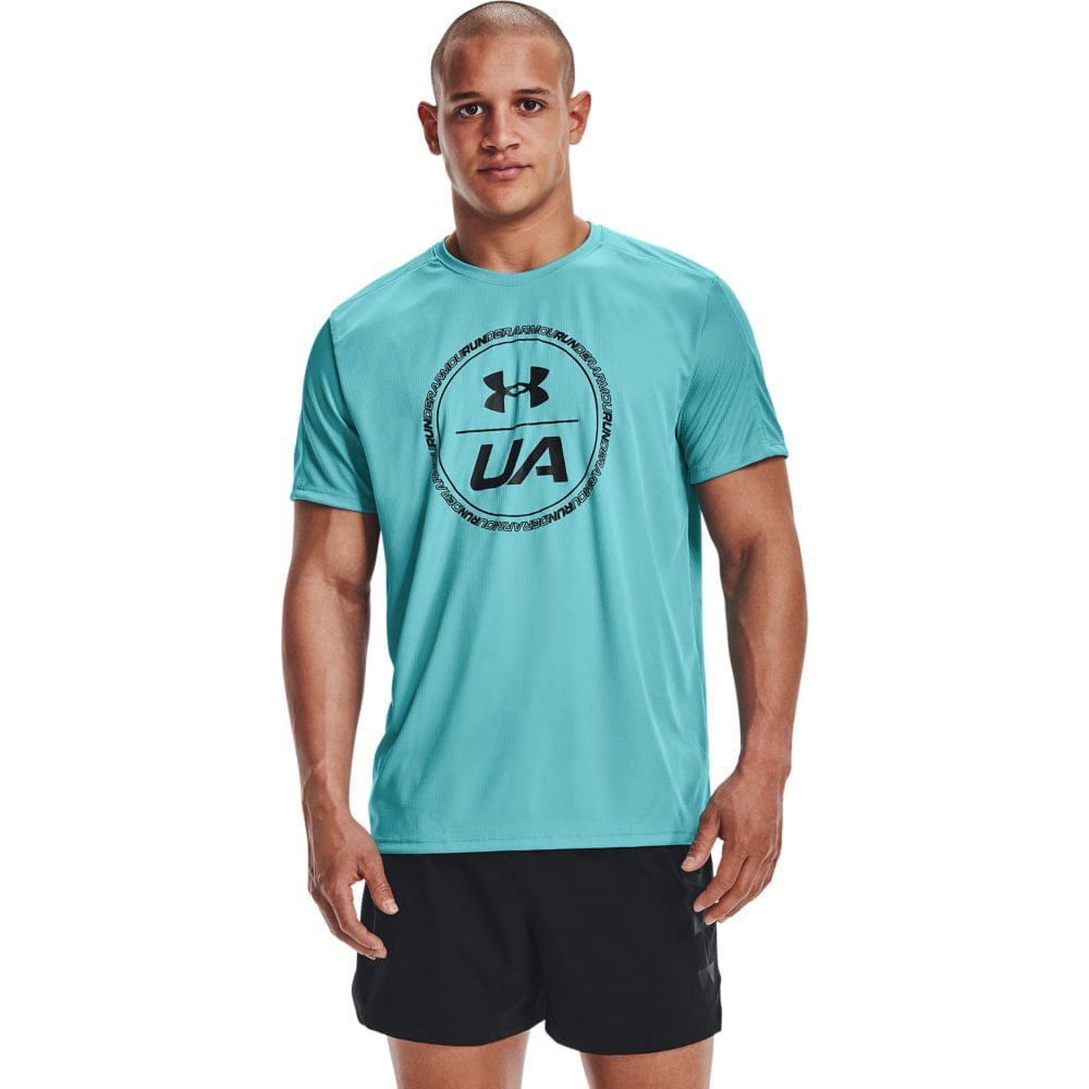 Camiseta de Corrida Masculina Under Armour Stride Graphic SS