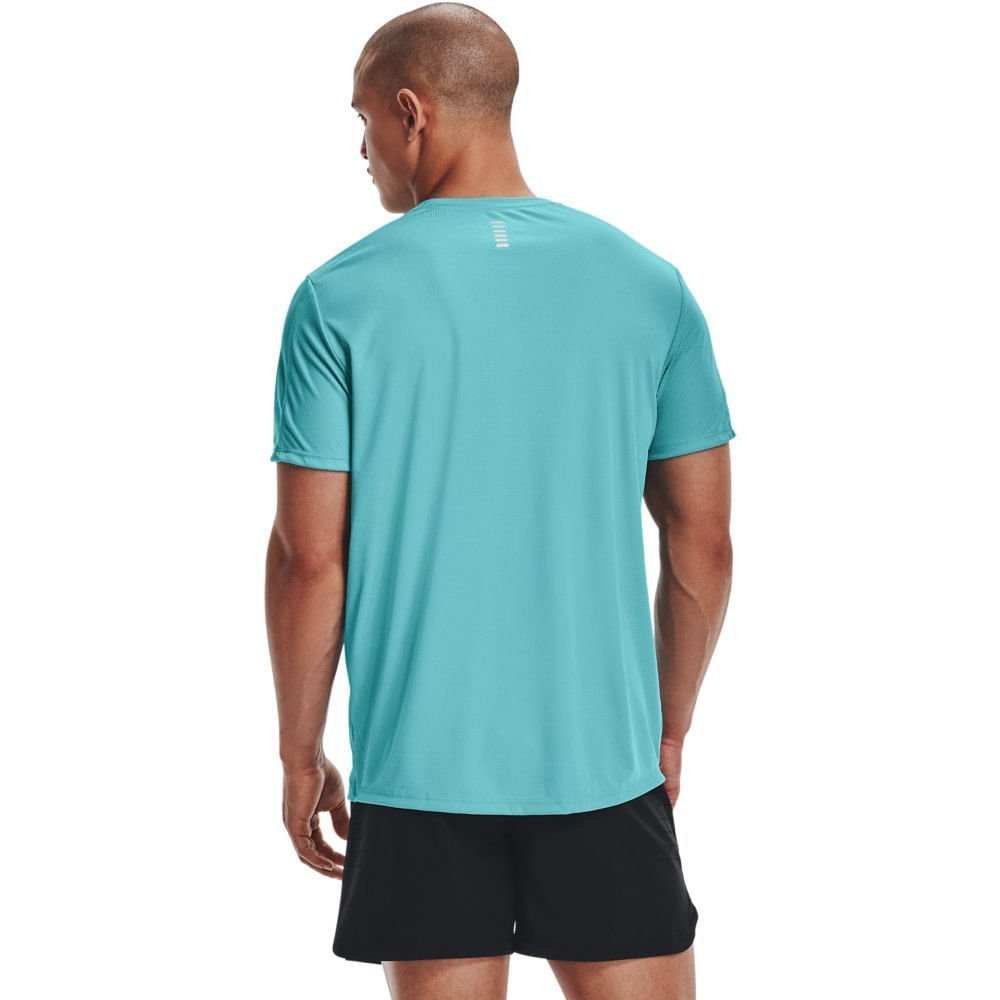 Camiseta de Corrida Masculina Under Armour Stride Graphic SS Azul 3