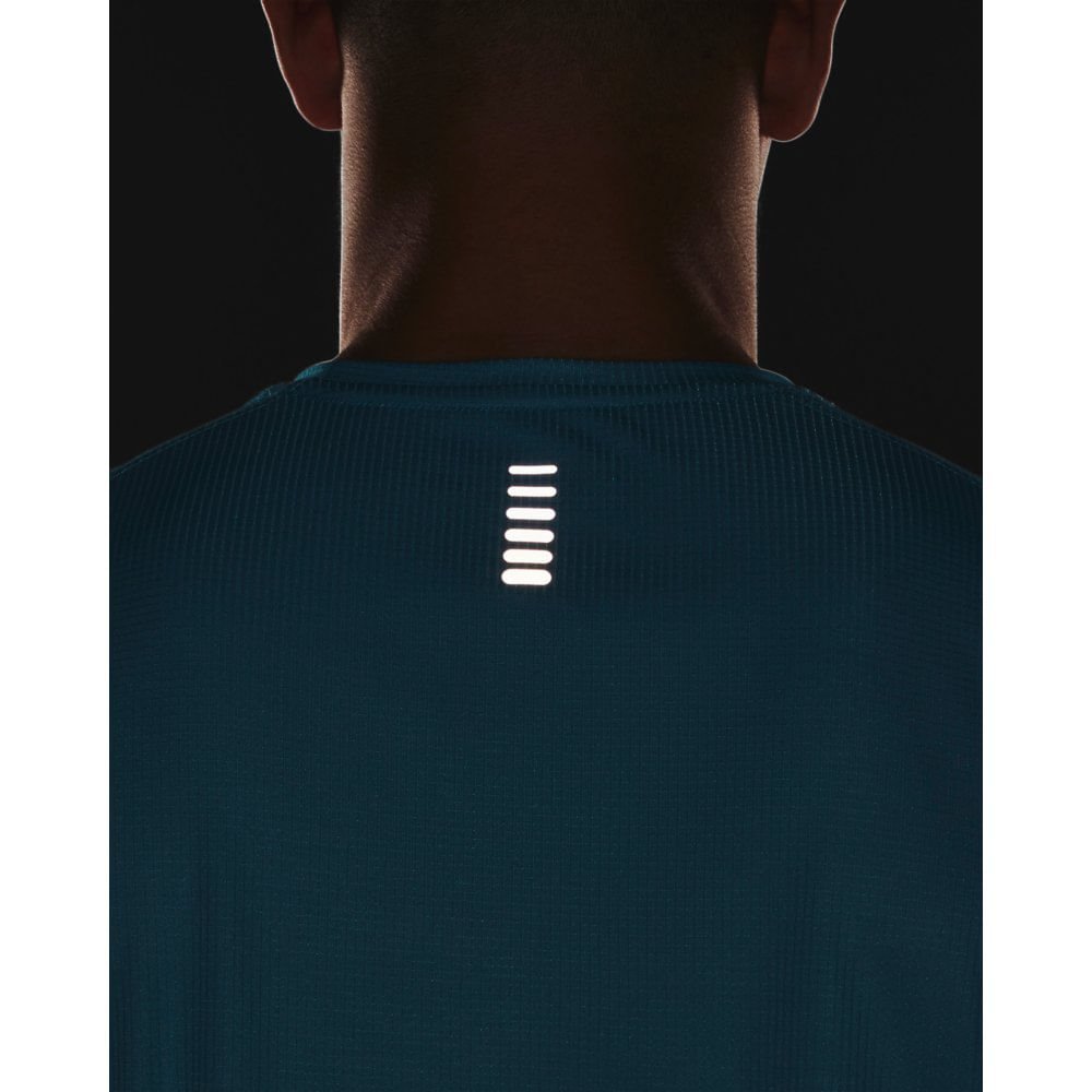 Camiseta de Corrida Masculina Under Armour Stride Graphic SS Azul 4
