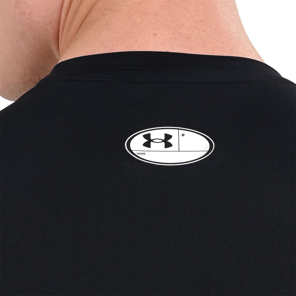 Camiseta Compressão de Treino Masculina Under Armour HG Armour SS Preto 5