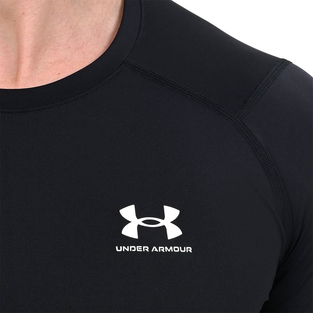 Camiseta Compressão de Treino Masculina Under Armour HG Armour SS Preto 6