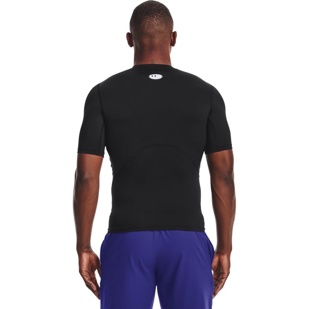 Camiseta Compressão de Treino Masculina Under Armour HG Armour SS Preto 3