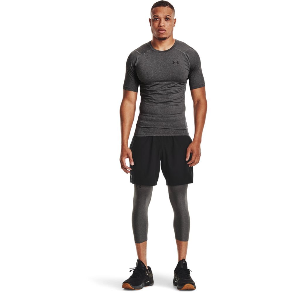 Camiseta Compressão de Treino Masculina Under Armour HG Armour SS Cinza 2