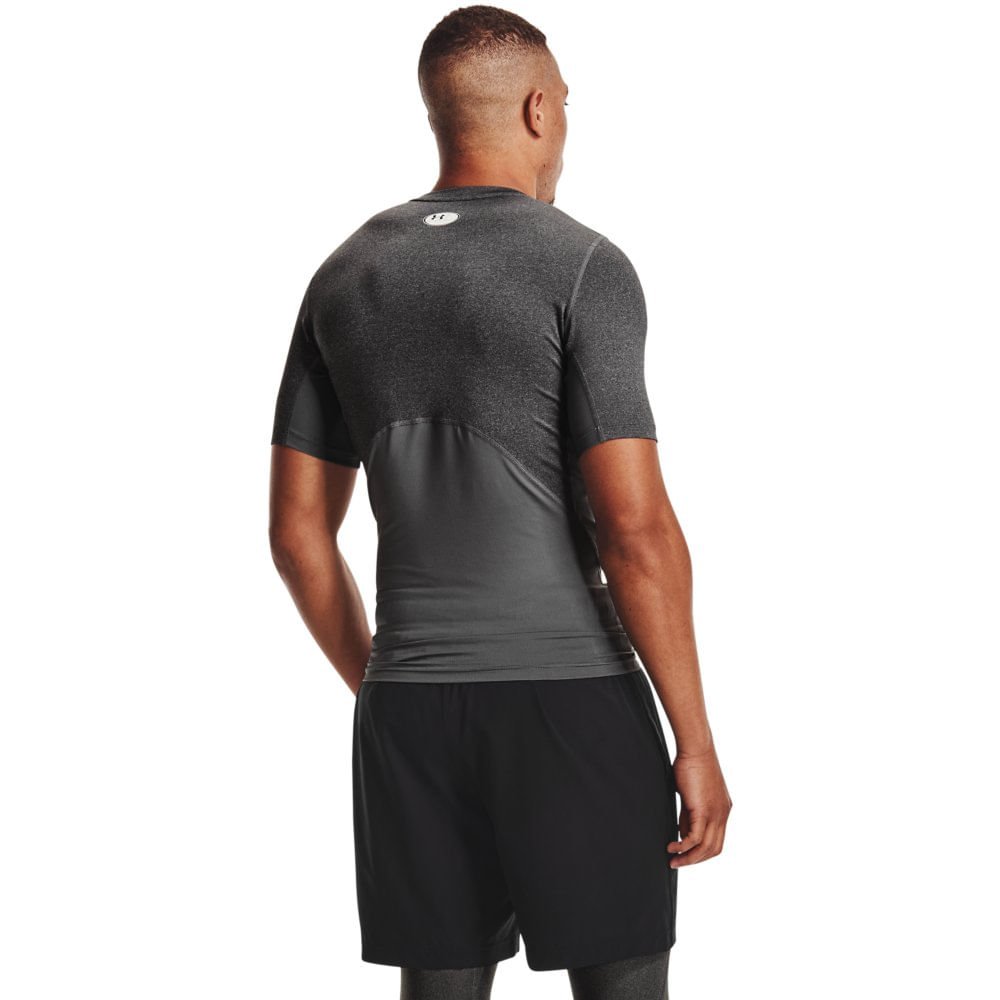 Camiseta Compressão de Treino Masculina Under Armour HG Armour SS Cinza 3
