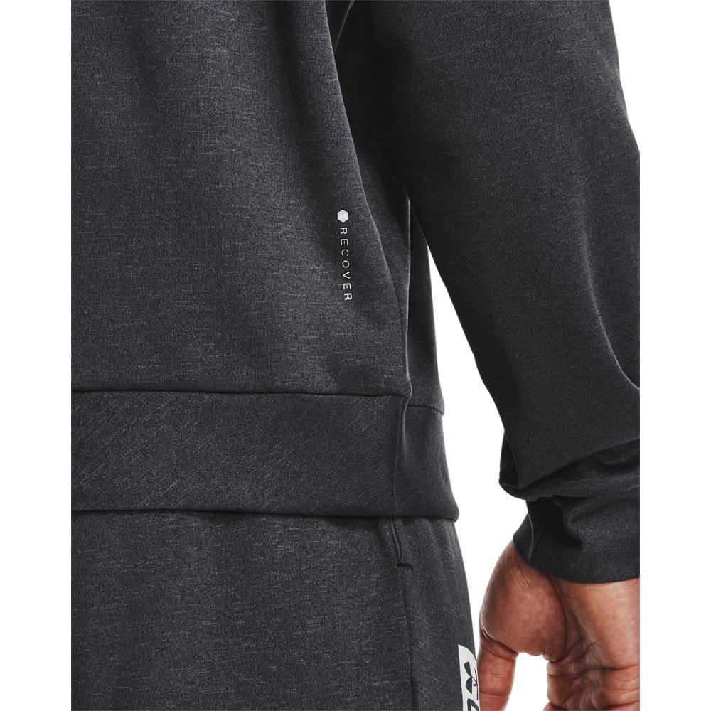 Blusa de Treino Masculina Under Armour Recover Sleep LS Crew Preto 4