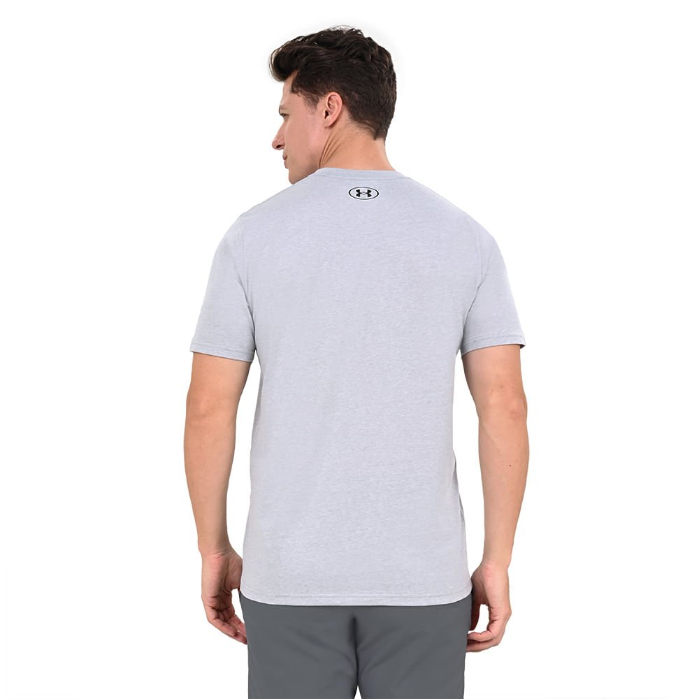 Camiseta de Treino Masculina Under Armour ABC Camo Boxed Logo Cinza 3